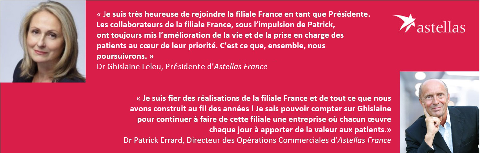 Nomination Dr Ghislaine Leleu - Astellas France