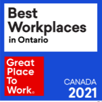 GPTW Ontario 2021 Badge