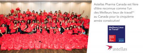 Astellas Pharma Canada Great Place to Work 2020