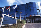 Photo of the building of the pharmaceutical division of Royal Gist Brocades (Netherlands)