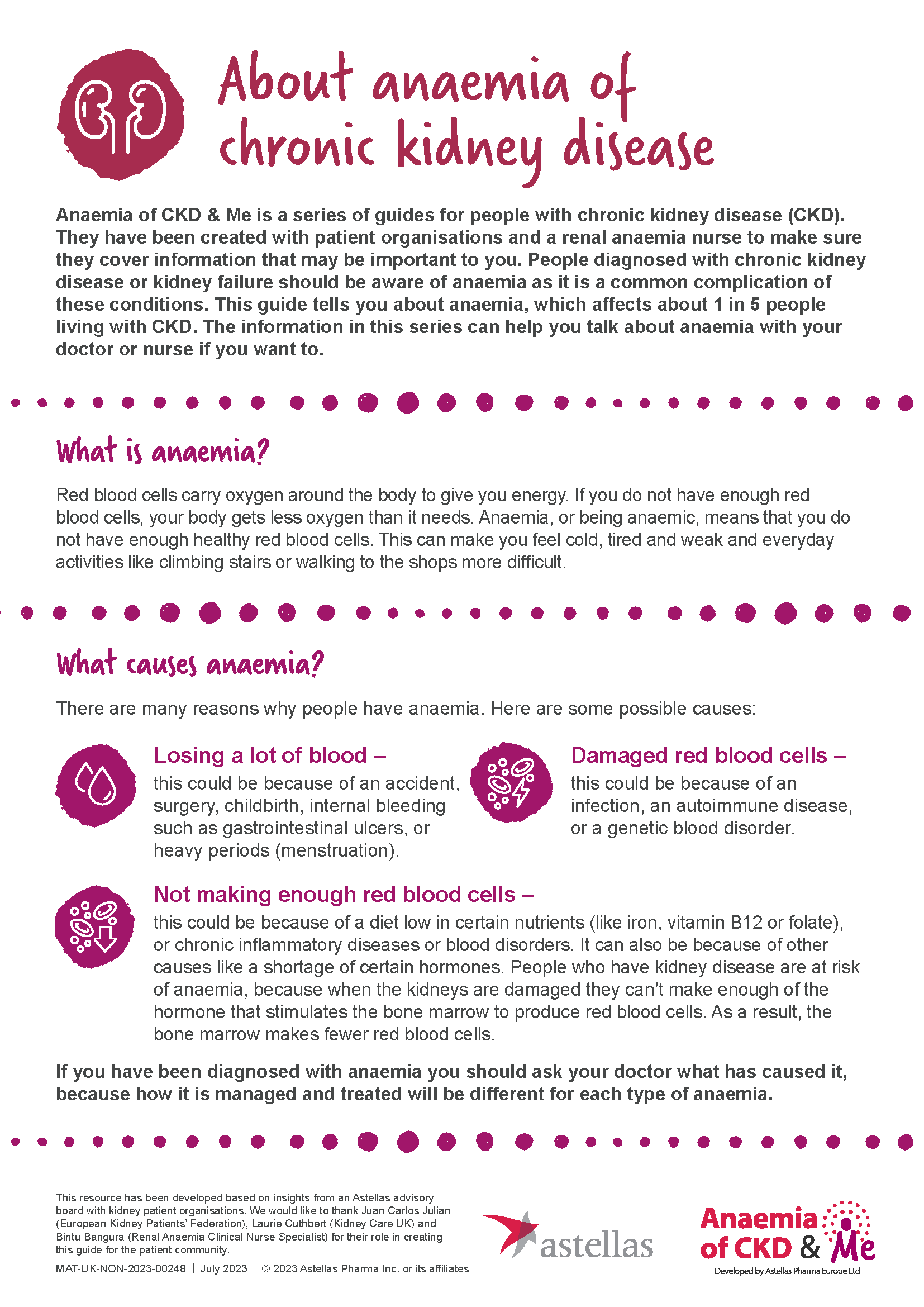 Anaemia of CKD & Me - Guide 1 About anaemia of CKD cover.png