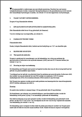 SmPC XOSPATA ™ gilteritinib