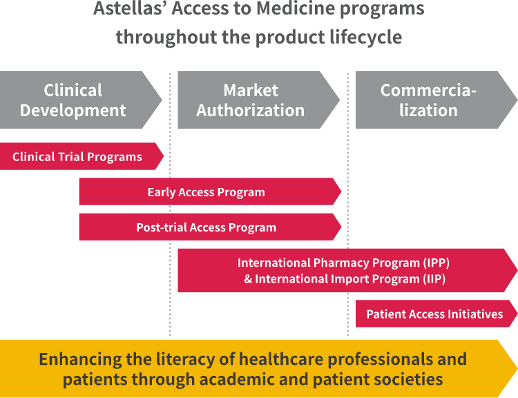Astellas'Access to Medicine programs throughout the product lifecle
