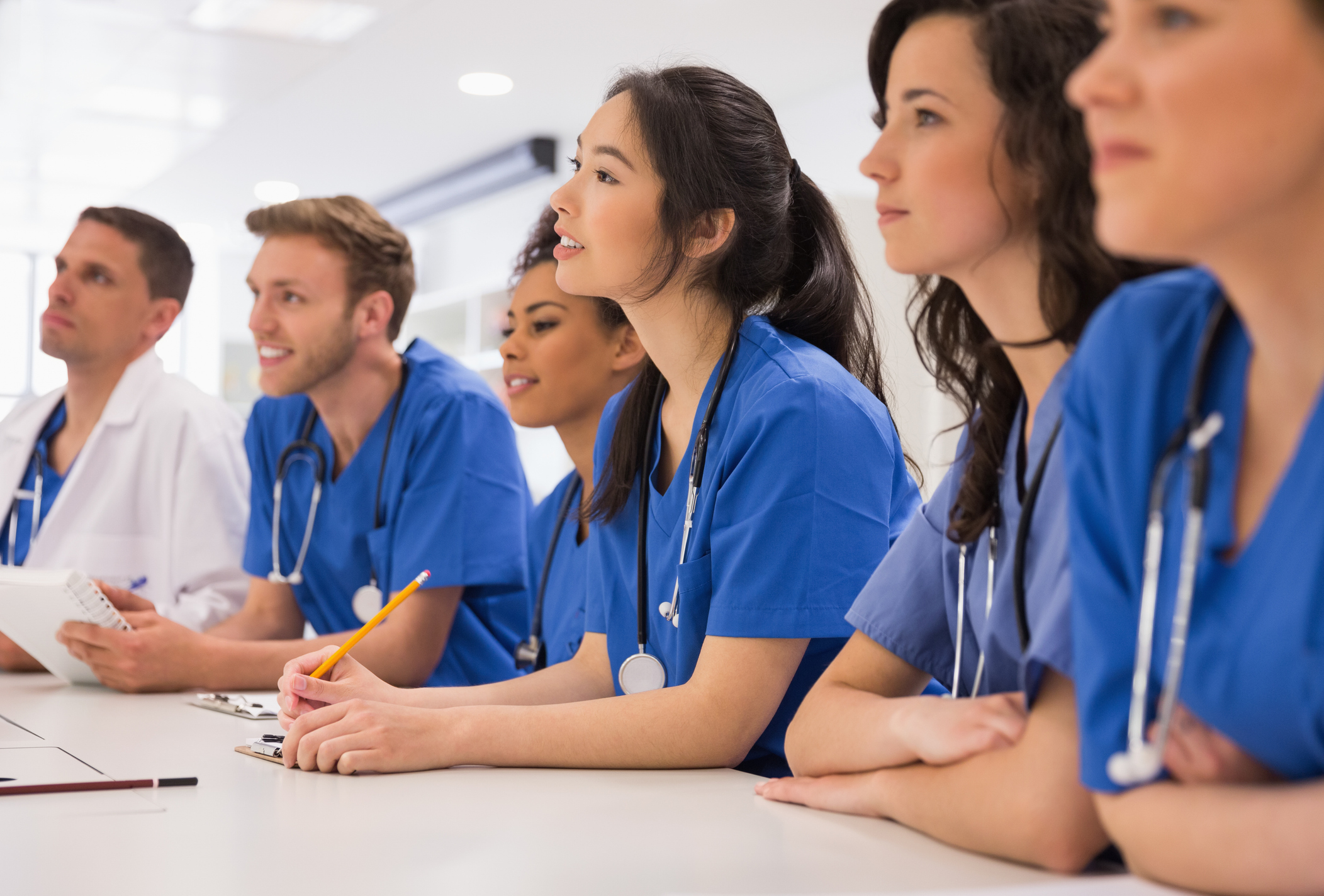 Medical training stock image