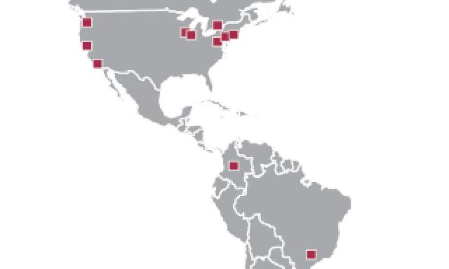 Americas Map horz